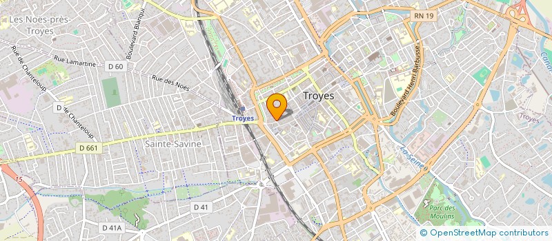 localisation de l'entreprise STYLE à TROYES
