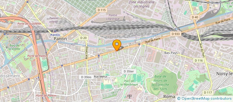 localisation de l'entreprise STYLE DE FRANCE  PANTIN