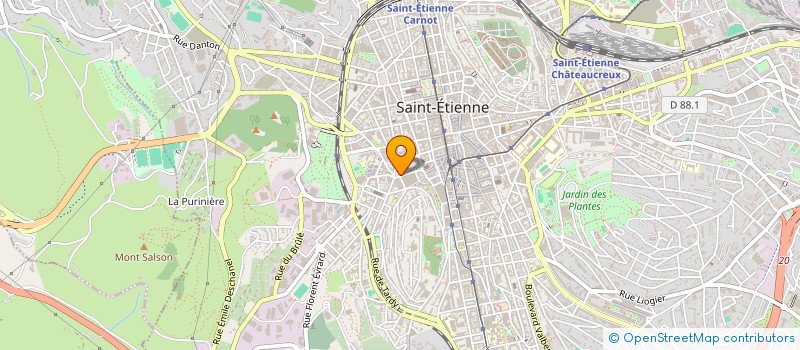 localisation de l'entreprise STYLE DECO à SAINT-ETIENNE