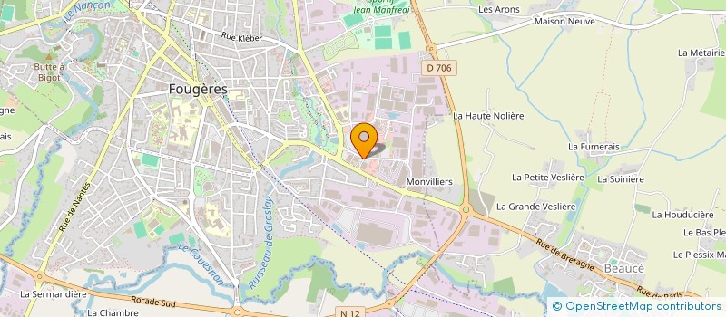 localisation de l'entreprise STYLE FEU SARL  FOUGERES