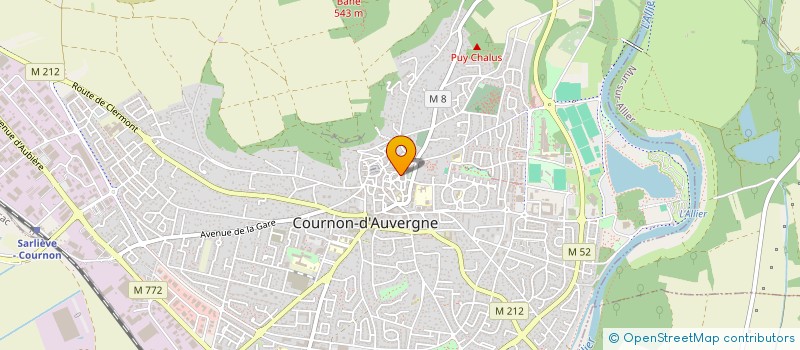 localisation de l'entreprise STYLE FORME  COURNON-D'AUVERGNE