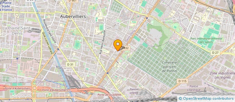 localisation de l'entreprise STYLE MAX  AUBERVILLIERS