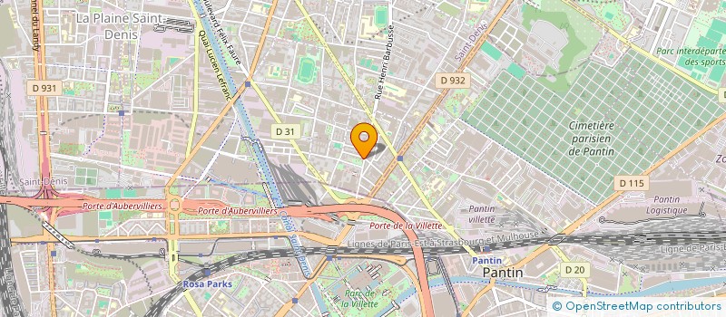 localisation de l'entreprise STYLE MODE  AUBERVILLIERS