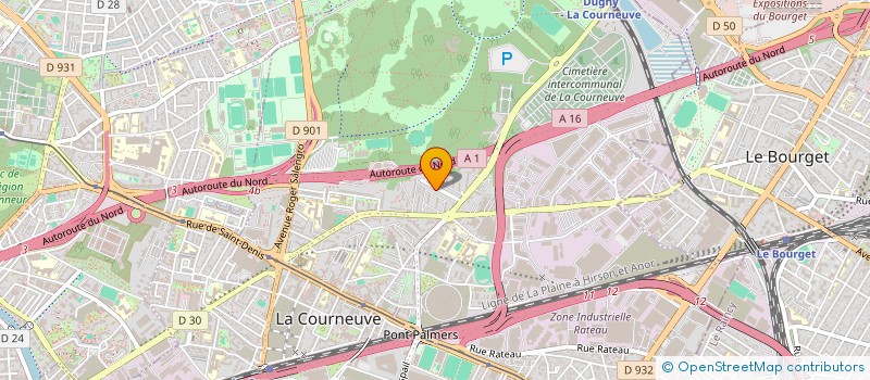 localisation de l'entreprise STYLE NETTOYAGE MULTISERVICES à LA COURNEUVE
