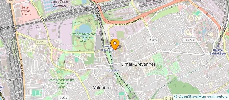 localisation de l'entreprise STYLE PRESSING  LIMEIL-BREVANNES