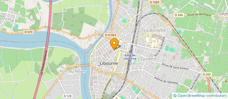 localisation de l'entreprise STYLE SHOES SARL à LIBOURNE