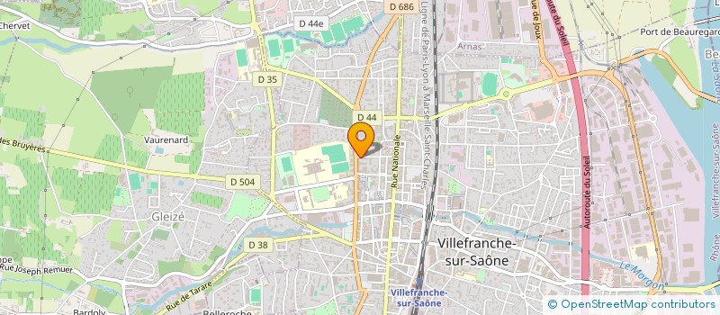 localisation de l'entreprise STYLE TEINTE à VILLEFRANCHE-SUR-SAONE