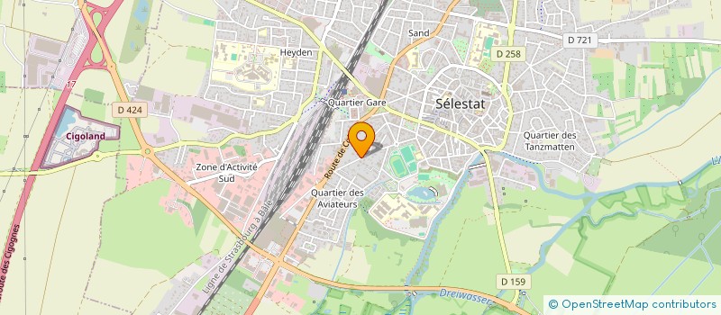 localisation de l'entreprise STYLEXPORT FRANCE à SELESTAT