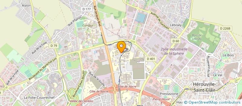 localisation de l'entreprise STYLIC à CAEN