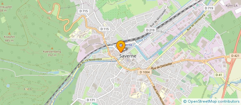 localisation de l'entreprise STYLICE à SAVERNE