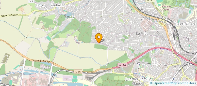 localisation de l'entreprise STYLING POP 91 à PALAISEAU