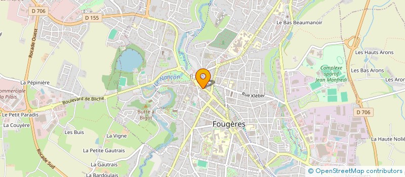 localisation de l'entreprise STYLOBATE  FOUGERES