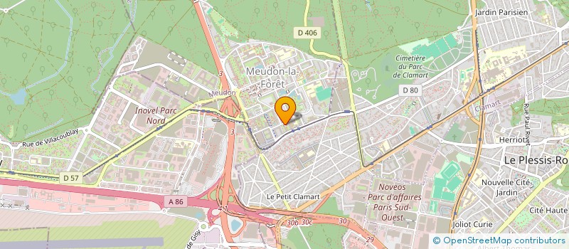 localisation de l'entreprise STYM à MEUDON