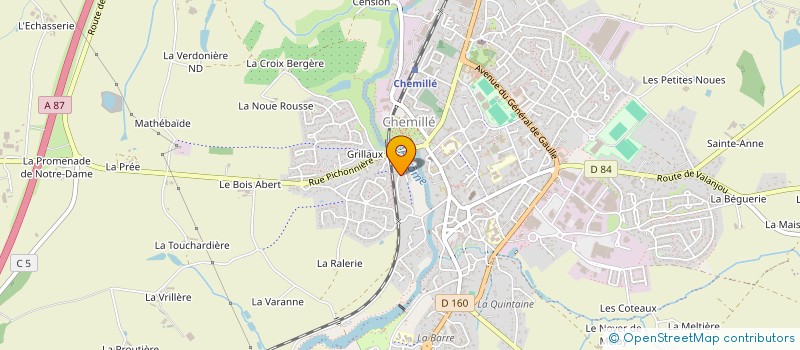 localisation de l'entreprise STYM  CHEMILLE-EN-ANJOU