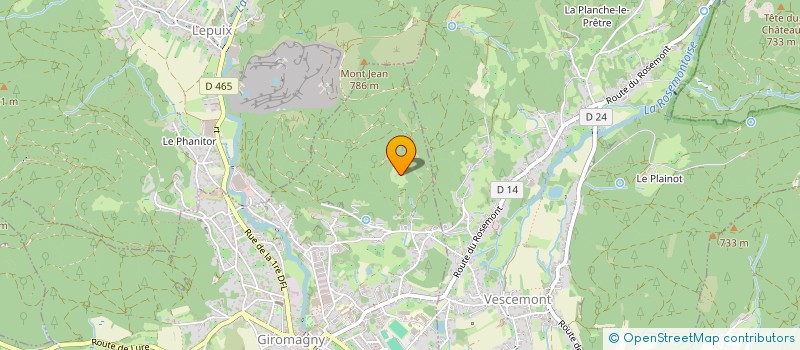 localisation de l'entreprise STYM ALPAGE à GIROMAGNY