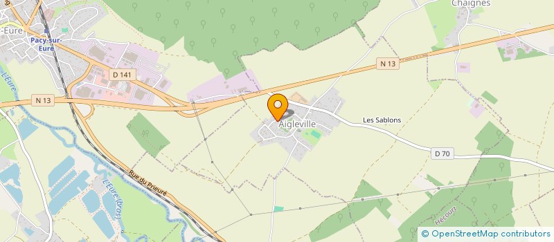 localisation de l'entreprise STYV  AIGLEVILLE