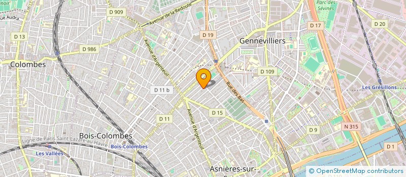 localisation de l'entreprise STYX à ASNIERES-SUR-SEINE