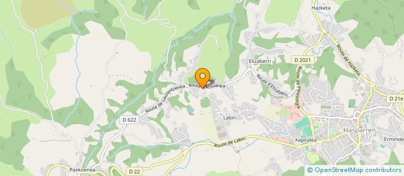 localisation de l'entreprise STYX  HASPARREN