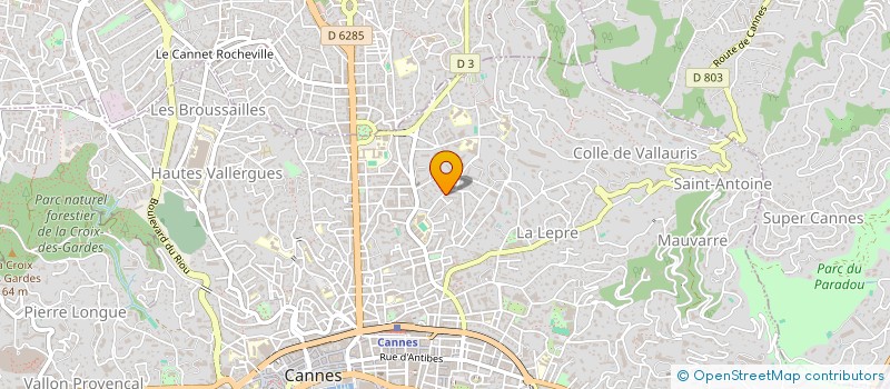 localisation de l'entreprise STYX ORGANISATION à CANNES