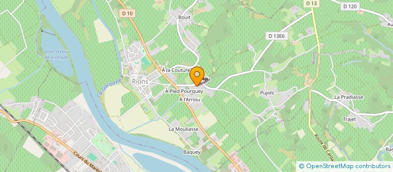 localisation de l'entreprise STZ  CADILLAC-SUR-GARONNE