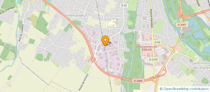 localisation de l'entreprise SUARD ET BELLEMON à VILLEMANDEUR