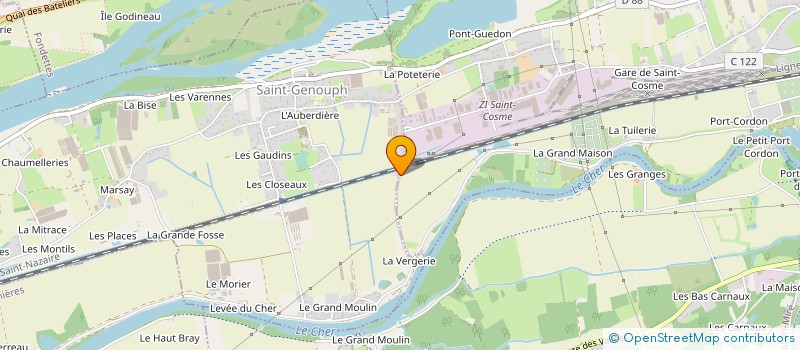 localisation de l'entreprise SUARD ET COMPAGNIE  SAINT-GENOUPH