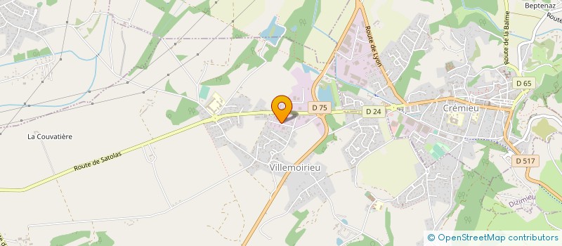 localisation de l'entreprise SUAREZ TP  VILLEMOIRIEU