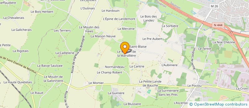 localisation de l'entreprise SUB 44 à COUERON