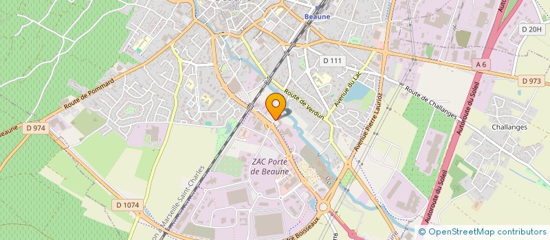 localisation de l'entreprise SUB BEAUNE à BEAUNE