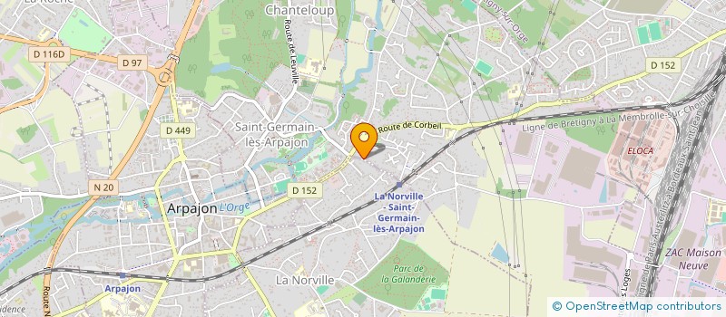 localisation de l'entreprise SUB&CO à SAINT-GERMAIN-LES-ARPAJON