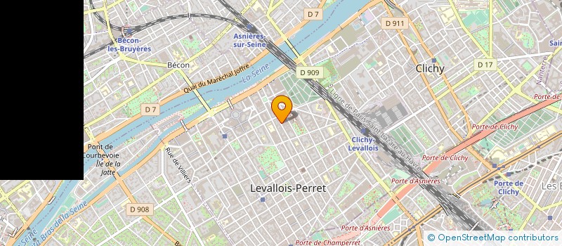 localisation de l'entreprise SUB DESIGN à LEVALLOIS-PERRET