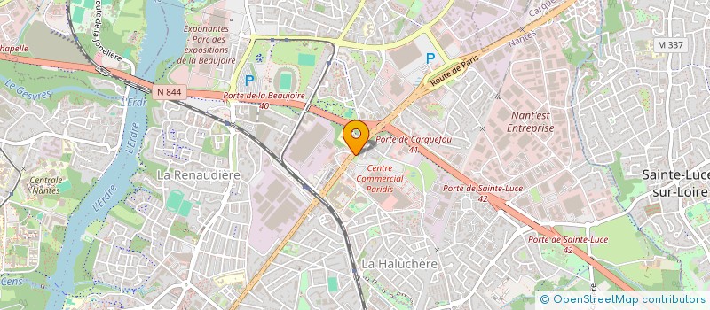 localisation de l'entreprise SUB LA BEAUJOIRE à NANTES