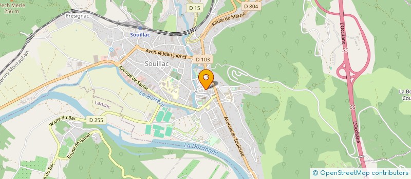 localisation de l'entreprise SUB-MEROU SOUILLAC  SOUILLAC