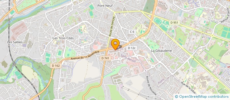 localisation de l'entreprise SUB POITIERS GRAND LARGE à SAINT-BENOIT