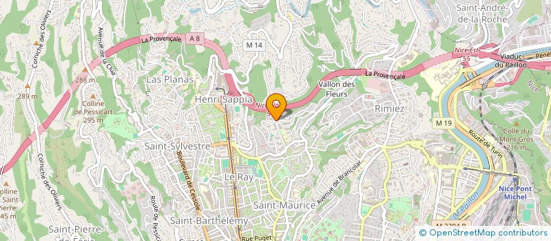 localisation de l'entreprise SUB ROSA à NICE
