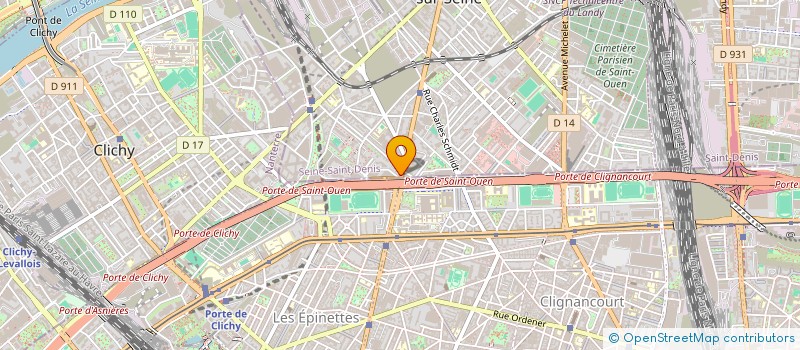 localisation de l'entreprise SUB SOJA ONE à SAINT-OUEN-SUR-SEINE