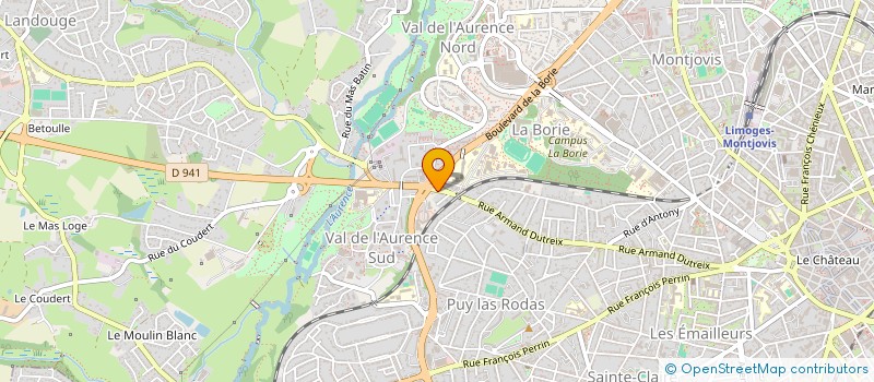 localisation de l'entreprise SUB2O à LIMOGES