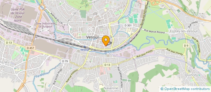 localisation de l'entreprise SUBAKEL à VESOUL