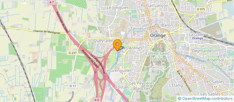 localisation de l'entreprise SUBAQUATIQUE CLUB ORANGEOIS  ORANGE