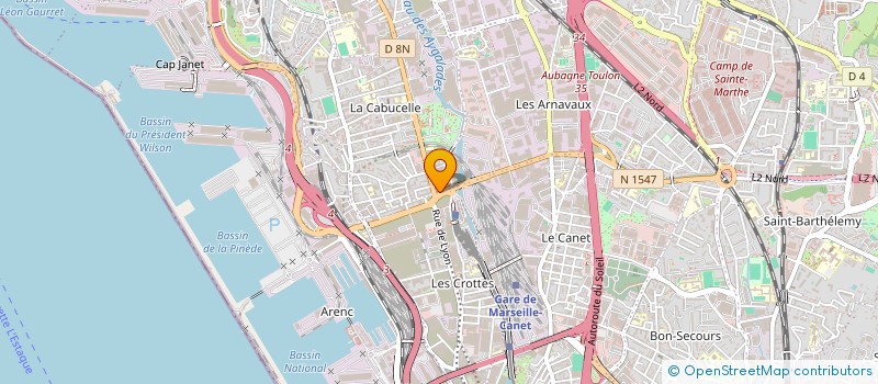 localisation de l'entreprise SUBASI CONSTRUCTION à MARSEILLE