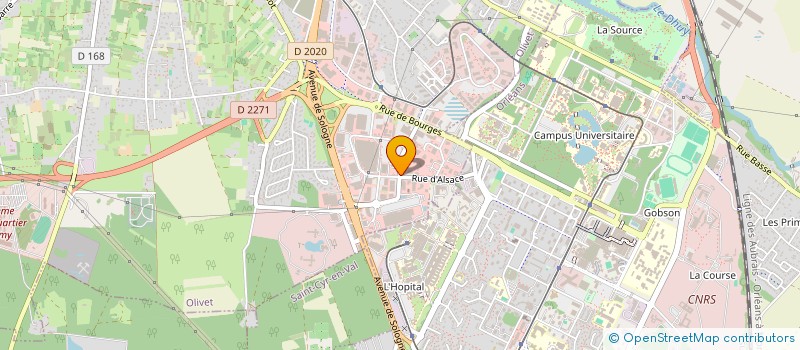 localisation de l'entreprise SUBERDI à OLIVET
