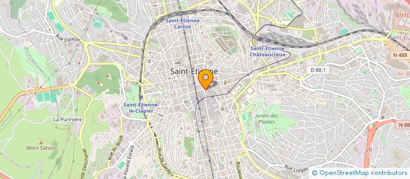 localisation de l'entreprise SUBFRA à SAINT-ETIENNE