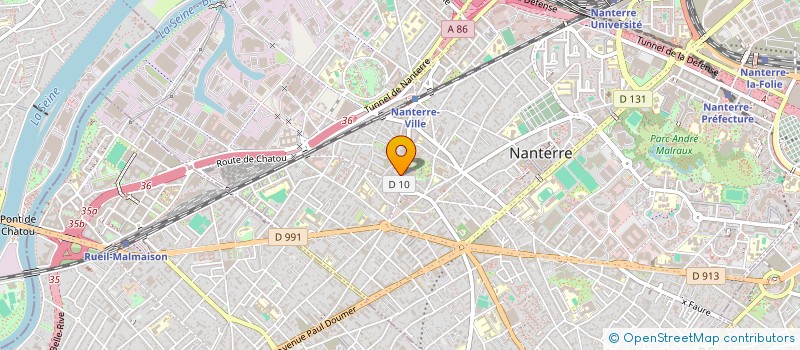 localisation de l'entreprise SUBHA  NANTERRE