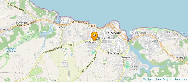 localisation de l'entreprise SUBITIX à LE MOULE