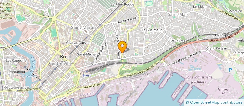 localisation de l'entreprise SUBITO à BREST