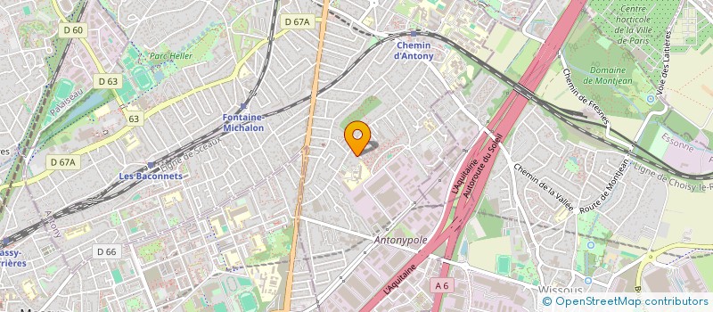 localisation de l'entreprise SUBLICOM à ANTONY