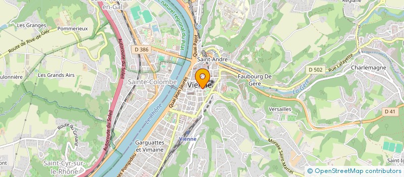 localisation de l'entreprise SUBLIM' AURA à VIENNE