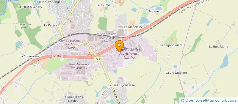 localisation de l'entreprise SUBLIM AUTO 85 à LES ACHARDS