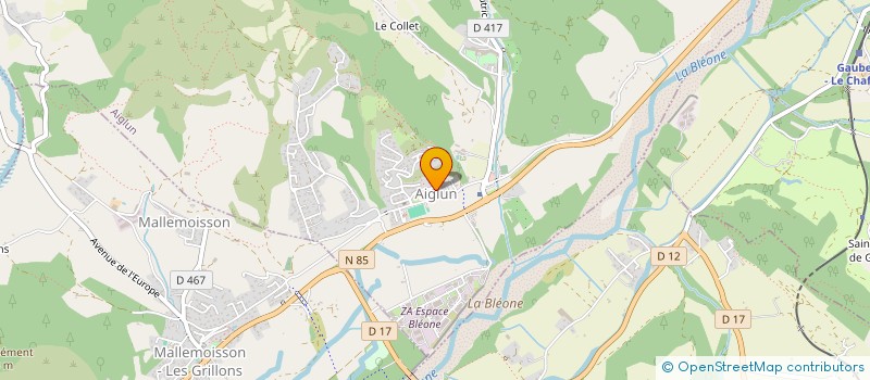 localisation de l'entreprise SUBLIM'HAIR BY ROXANE  AIGLUN