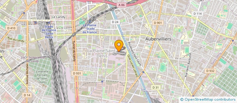 localisation de l'entreprise SUBLIME  AUBERVILLIERS